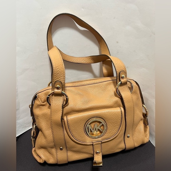 Michael Kors Pebbled Leather Satchel Bag - Picture 13 of 16